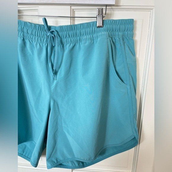 Columbia Dry Fit Teal Drawstring Shorts - Picture 3 of 4